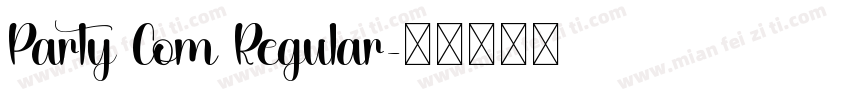 Party Com Regular字体转换